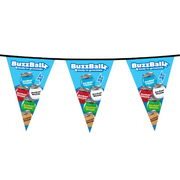 BuzzBallz 15 ft PVC Triangular Pennant String
