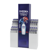 Svedka 56" Tall Corrugate Locker Display