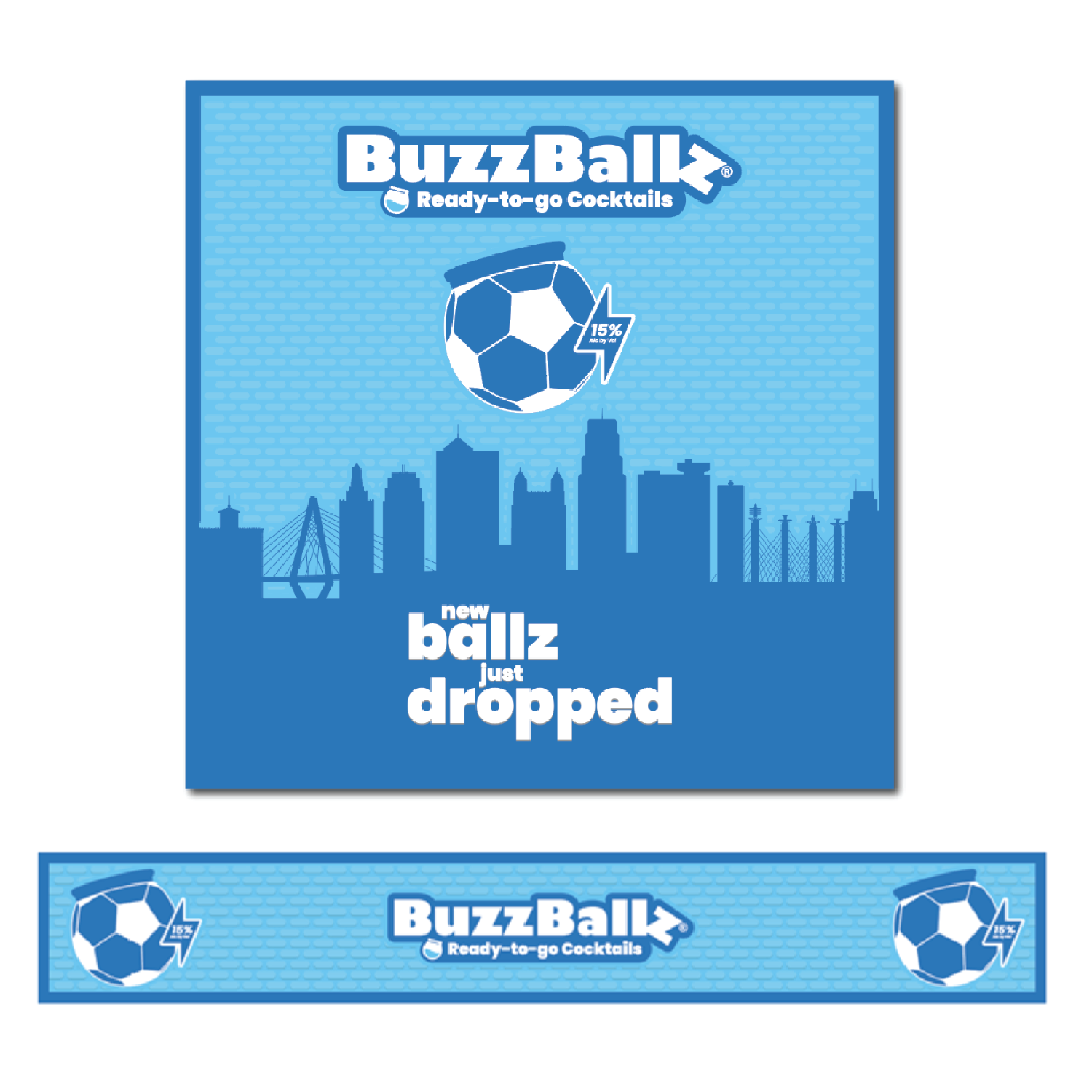 BuzzBallz Bar Service and Rail Mats Domestic