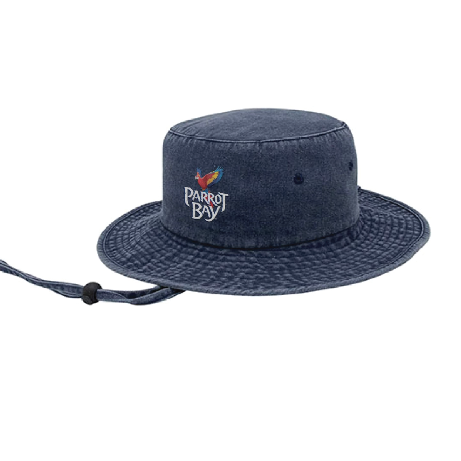 Bucket hat with removable chin cord
