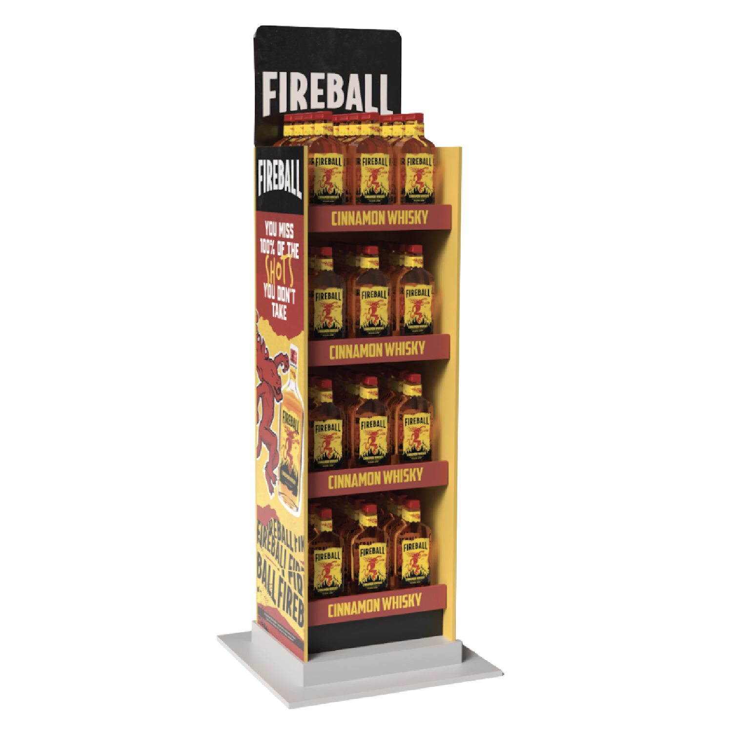 Fireball Corrugate Pop Clip Quick Assemble Floor Display Alternate