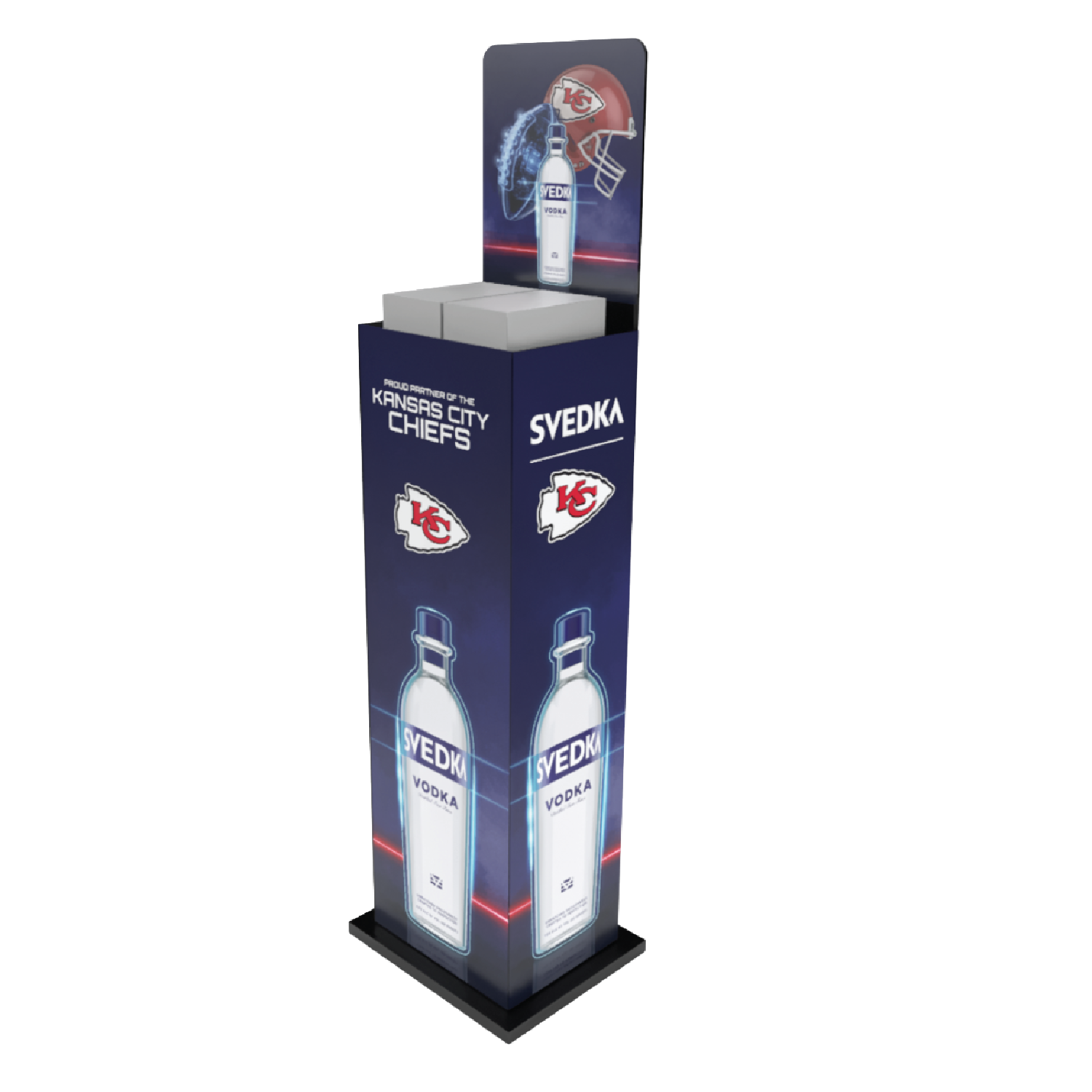 Svedka Pop Up Bin Display Sleeve