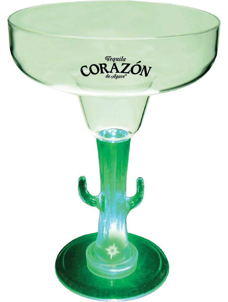 Corazon 12OZ LIGHTED NOVELTY STEM MARGARITA
