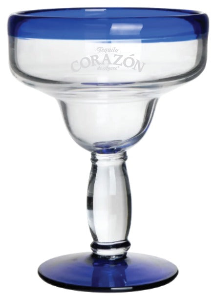 Corazon Aruba Blue 16 oz Margarita Glass